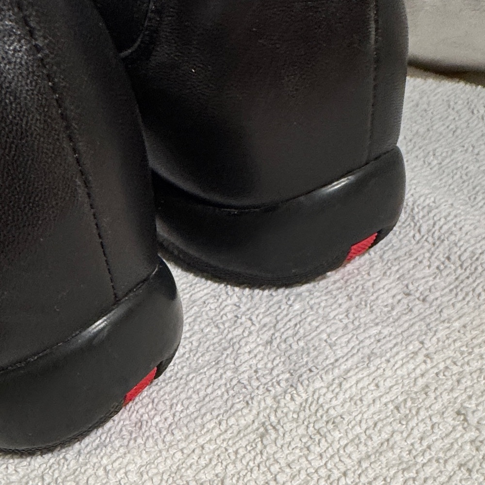 Prada Sleek Black Leather Ankle Boots - Picture 3 of 16